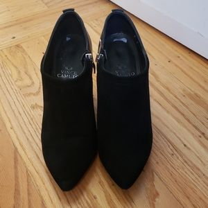 Vince Camuto Black suede and leather booties